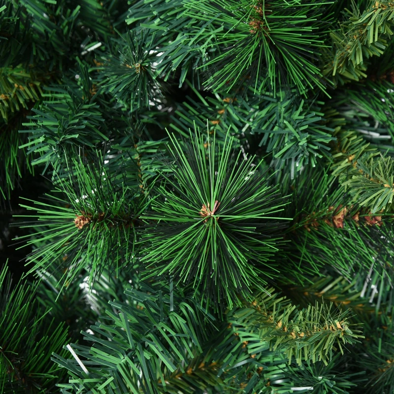 HOMCOM 7ft Unlit Full Pine Artificial Christmas Tree with Realistic Branches and 1160 Branch Tips