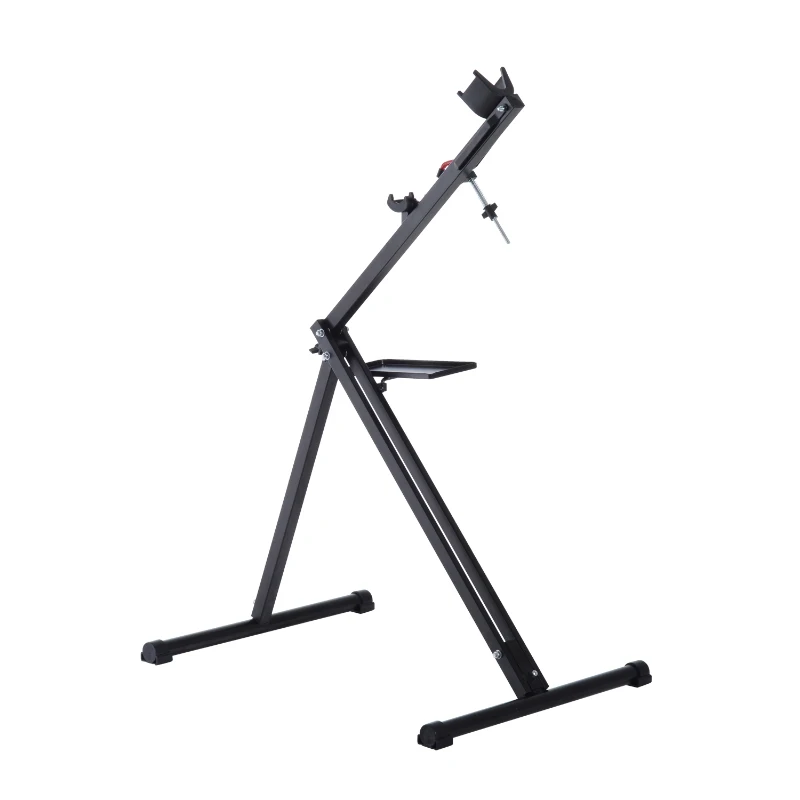 HOMCOM Folding Portable Bicycle Repair Stand Cycle Bike Maintenance Workstand Black