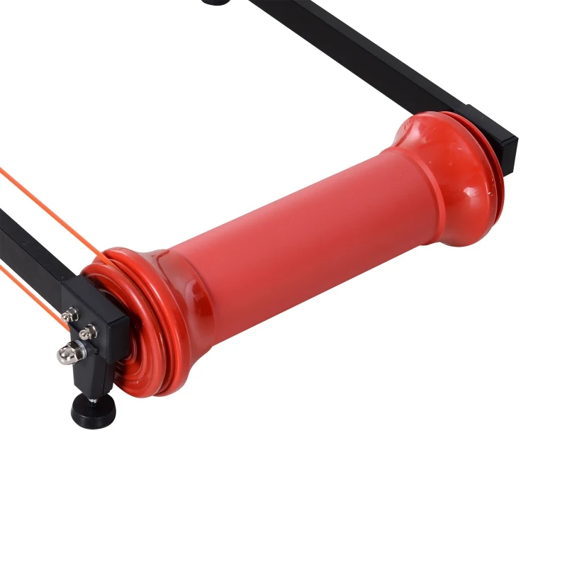 Soozier Bike Roller Adjustable Trainer Indoor Fitness Cycling Parabolic Roller Bike Trainer Portable Bike Exercise - Red