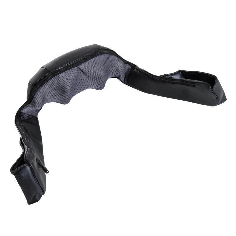 HOMCOM Neck and Shoulder Massager 8 Deep Kneading Shiatsu Massager Adjustable Intensity with Heat Black