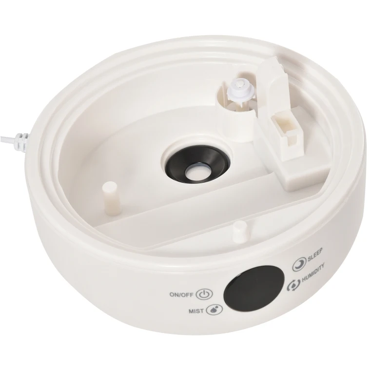 HOMCOM 5L Cool Mist Humidifier, Ultrasonic Quiet Air Humidifiers with Waterless Auto-Off, Sleep Mode, 3 Adjustable Mist Mode and Humidity for Home, Office, Bedroom, Large Room