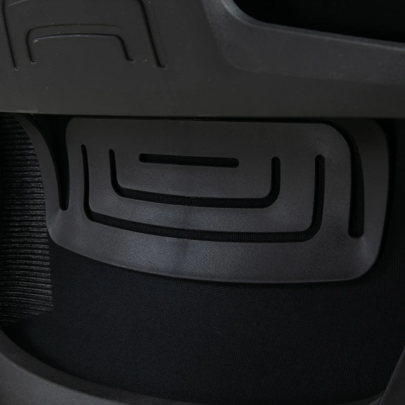 Vinsetto Ergonomic Home Office Mesh Desk Chairs, Computer Task Chair with Massage Lumbar Cushion, Adjustable Seat & Headrest, Rocking Function, Black