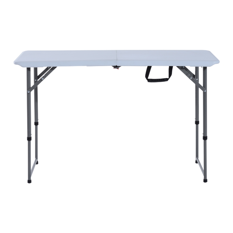 Outsunny Folding Camping 47.2" Picnic BBQ Party Table Outdoor Garden Adjustable