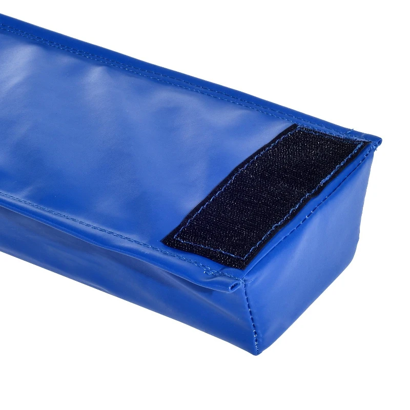 Soozier 8FT Folding Floor Balance Beam Foam Gymnastic Training Low Height Beam for Kids Home Gym Blue