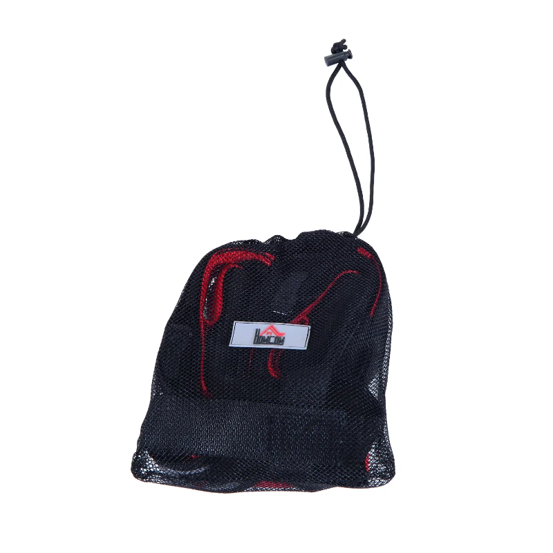 HOMCOM Suspension Body Training Strap - Red&Black
