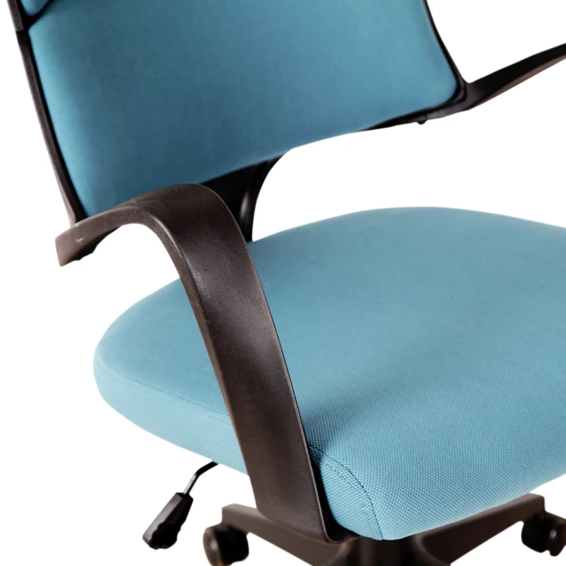 Vinsetto High Back Office Chair Fabric Executive Seat Swivel Desk Task Chair Swivel Fabric Seat Blue/Black