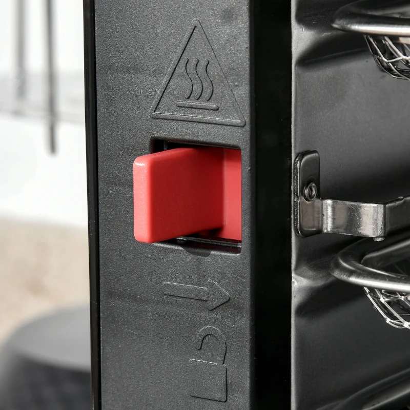 HOMCOM 10.5 Quart Air Fryer Oven with 8 Preset Cooking Menus, 1500W Air Fryer Toaster Oven, Countertop Convection Oven with 9 Accessories, Non-Stick Coating, Digital LED Screen