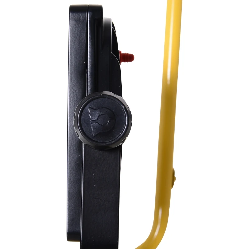 HOMCOM 14,000 Lumen Dual Head LED Work Lights Weather Resistant with Telescoping Adjustable Tripod Stand, Rotating Lamps