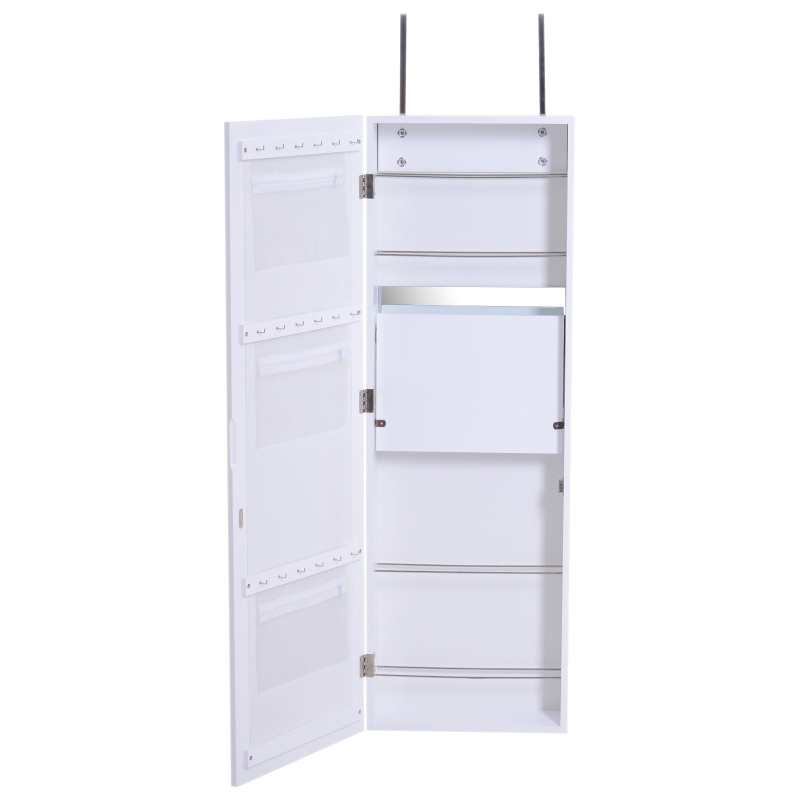 HOMCOM Wall/Door Mounted Armoire Cabinet White