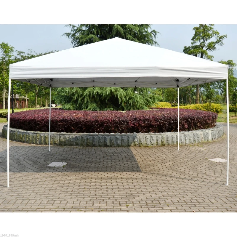 Outsunny 13x13 ft Large Pop Up Tent Outdoor Party Gazebo Patio Sun Shade Instant Canopy Shelter White