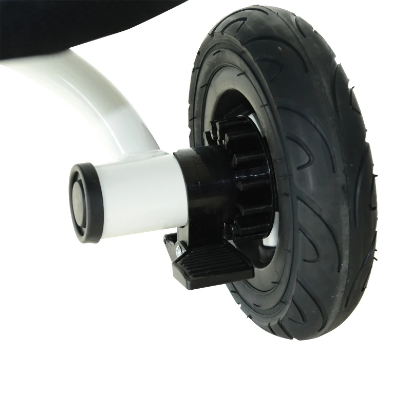 Qaba 4-in-1 Baby Tricycle & Stroller Kids Trike w/ Pushbar & Canopy Toddler Blue