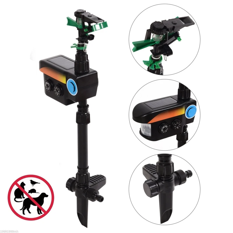 Pawhut Motion Activated Animal Repellent Scarecrow Garden Sprinkler