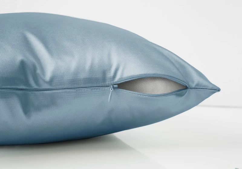 Monarch 18" x 18" Ultra Soft Satin Throw Pillow (1 pc) - Blue