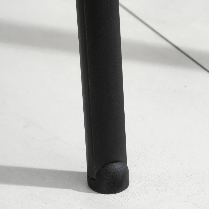 Vinsetto Stackable Meeting Chair Ergonomic Curved Mesh Fabric Backrest w/ Armrest  Black