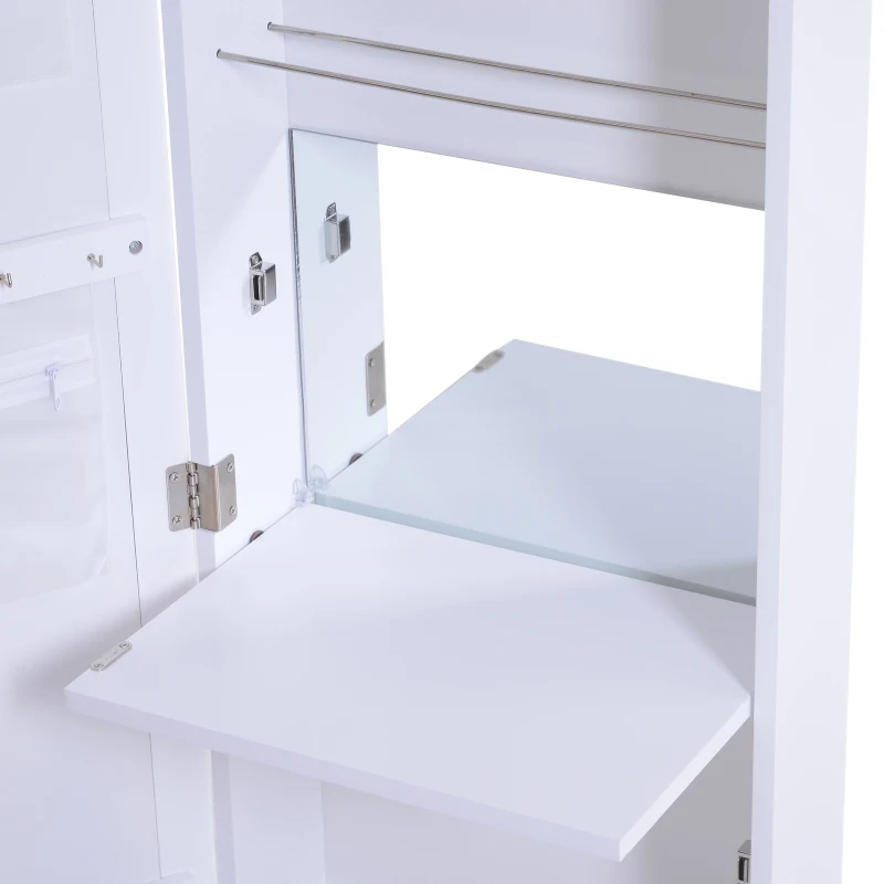 HOMCOM Wall/Door Mounted Armoire Cabinet White