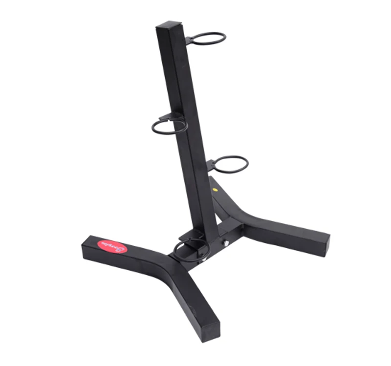 Soozier Freestanding Kettlebell Set Storage Rack Holder Display Tree Black