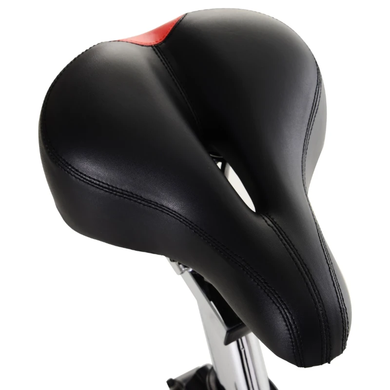 Soozier Upright Stationary Exercise Bike Indoor Cycling Bike w/ LCD Monitor