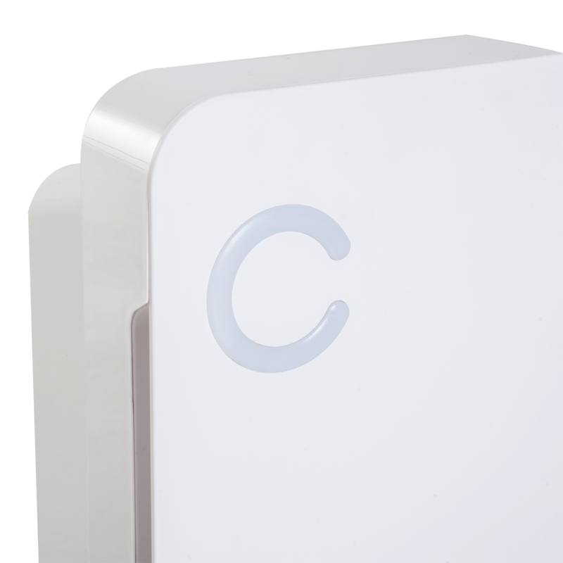 HOMCOM 43oz Capacity Electric Mini Dehumidifier Air Drying Moisture for 215 sq ft Portable Quiet Home Office Basement Bathroom Absorber