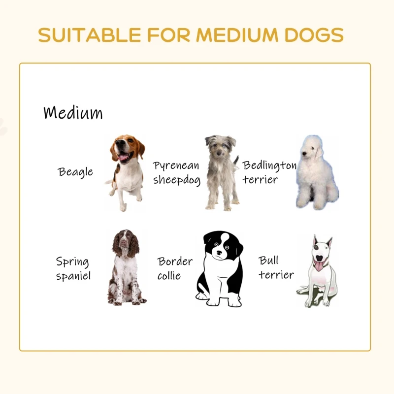 PawHut Elevated Dog Bed, Furniture Style Pet Sofa Couch, Soft Modern Puppy Lounger with Storage Drawer, Cushion, for Medium-sized Animals, Grey