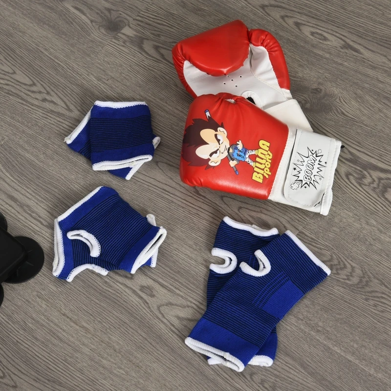 Soozier 57" Free Standing Kids Boxing Stand Punching Bag w/Suction Cup Base Great for Daily Training