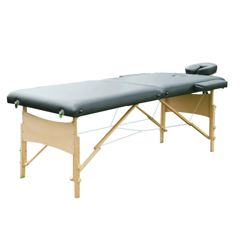 Soozier 2.5" Thick Portable Massage Table Foldable Adjustable Salon Bed Spa Bag