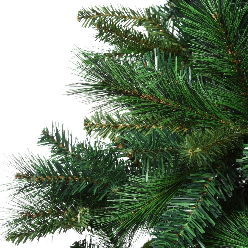 HOMCOM 7ft Unlit Full Pine Artificial Christmas Tree with Realistic Branches and 1160 Branch Tips