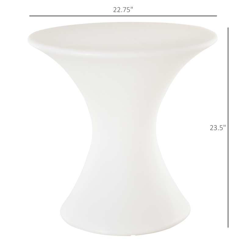 Outsunny 16RGB Colors Rechargeable Magic LED Stool Light With Remote Control Indoor&Outdoor Party