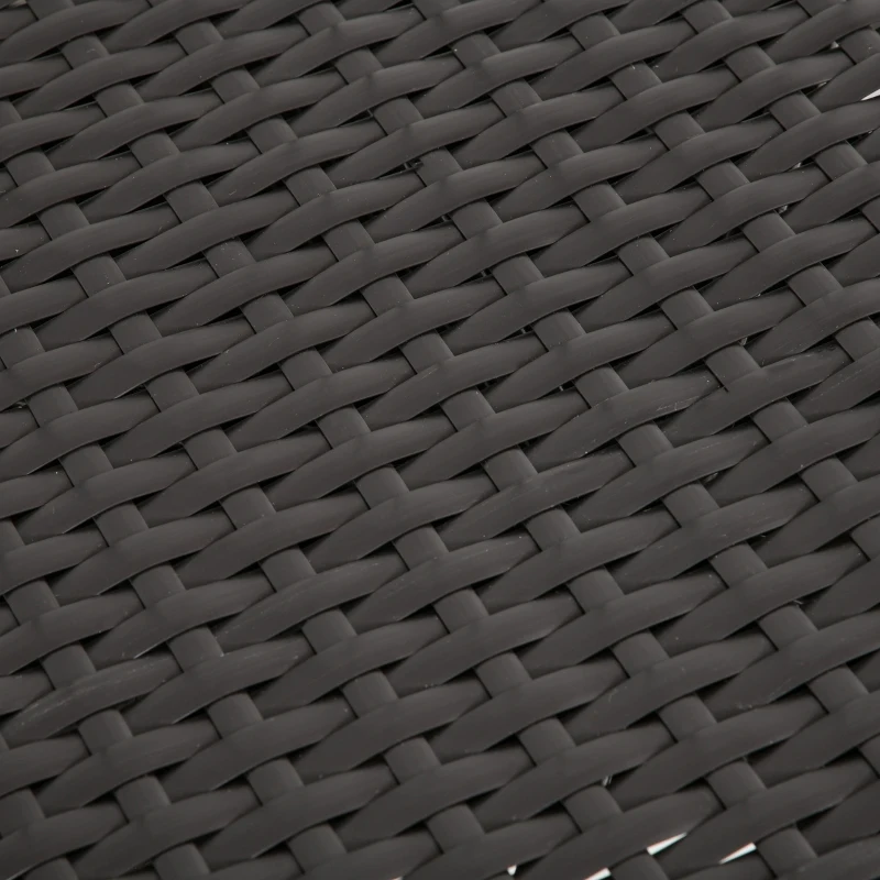 Outsunny Outdoor Wicker Egg Chair with Cushion, Lounge Chair Rattan 360 Degree Round Basket Chair for Backyard Garden Lawn Indoor Living Room, Brown