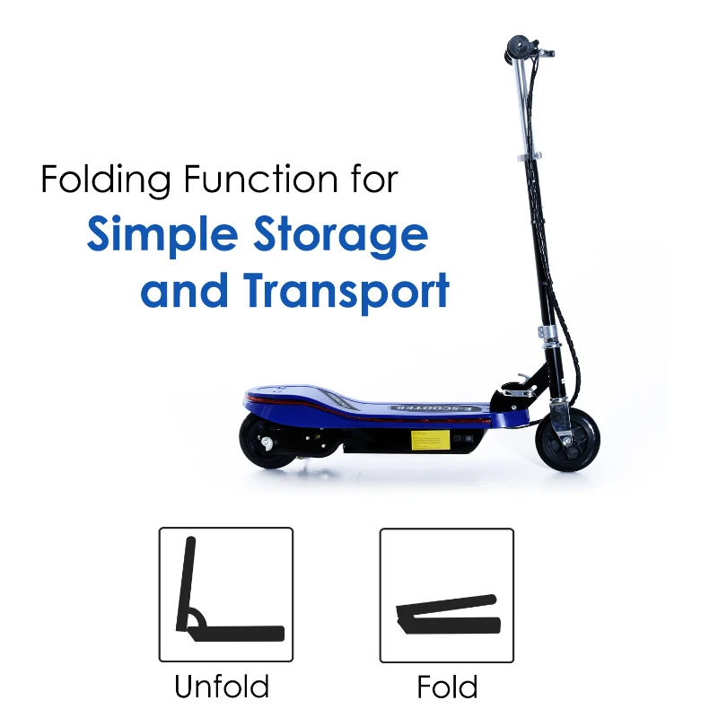 Qaba Electric Scooter Folding High Speed 24V 4.5AH Blue