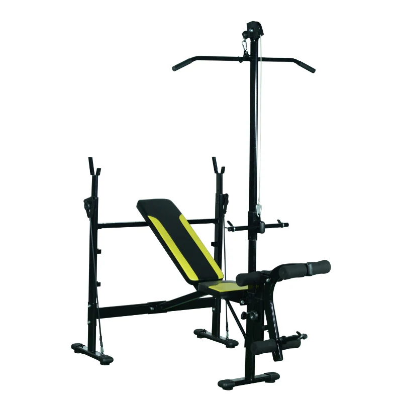 Soozier Adjustable Weight Bench Leg Developer Strength Training Black