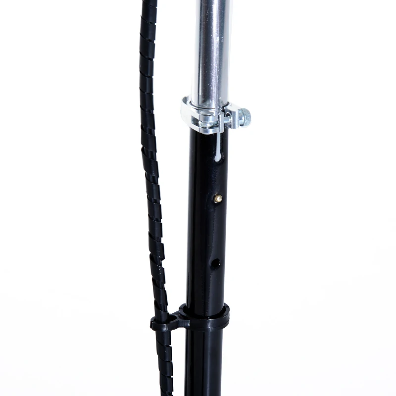 Qaba 120W 33.9"-37.8" Folding E-Scooter Battery Powered Kids Bike w/ Led BK