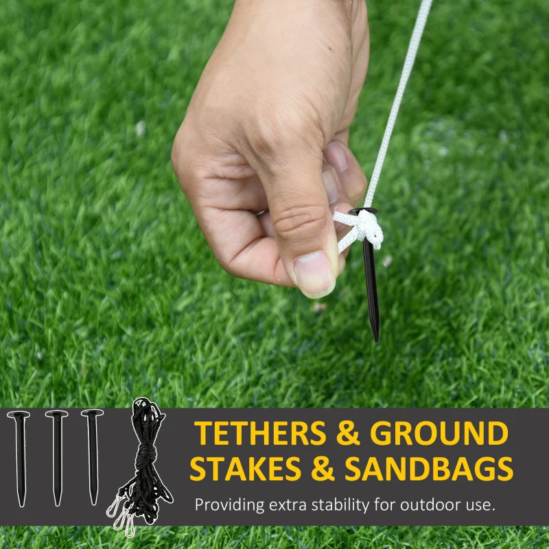 HOMCOM 8 ft. Christmas Inflatable Solider Playing Drums, Outdoor Blow-Up Holiday Yard Decoration with LED Lights Display