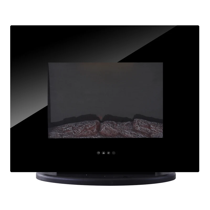 HOMCOM Wall Mounted / Free Standing Electric Fireplace 750W/1500W w/ Remote