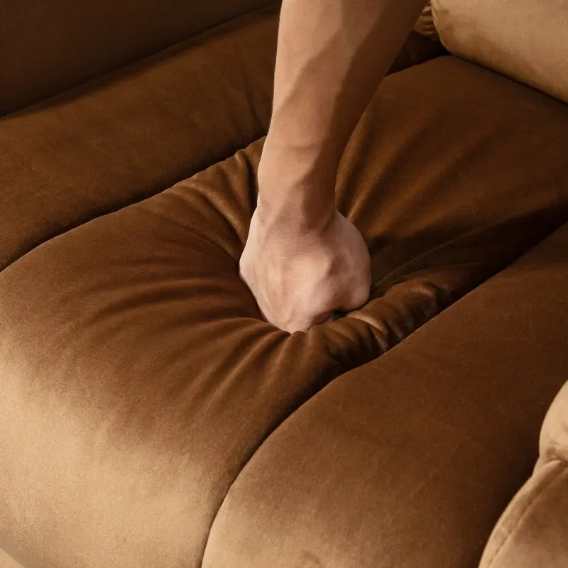 HOMCOM Power Lift Chair, Velvet Touch Upholstered Recliner Chair for Elderly with Vibration Massage, Remote Control, Side Pockets, Brown