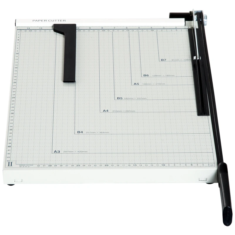 Open Box HOMCOM Paper Cutter Guillotine 12 A3 Sheet Paper Cutting Machine