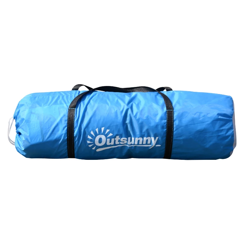 Outsunny Sport Camping Tent 2000mm Waterproof Instant Dome Tent Blue & White