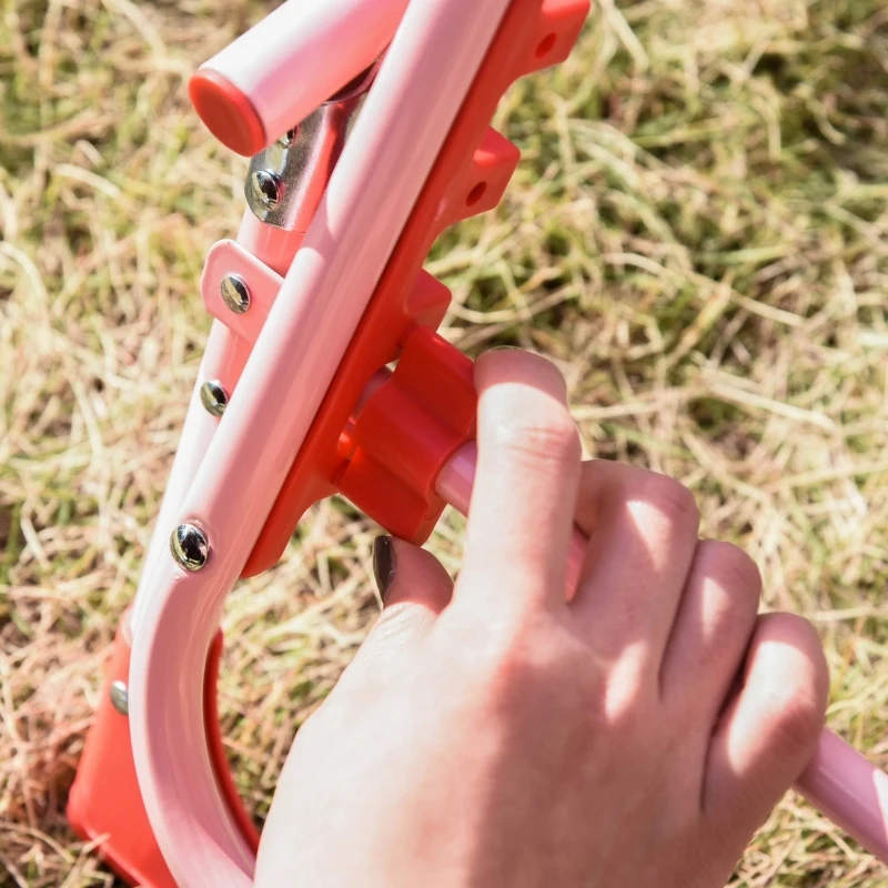 Outsunny Lightweight Chaise Lounge Chair for Kids with Foldable Function and No Assembly Required, Rabbit Pattern