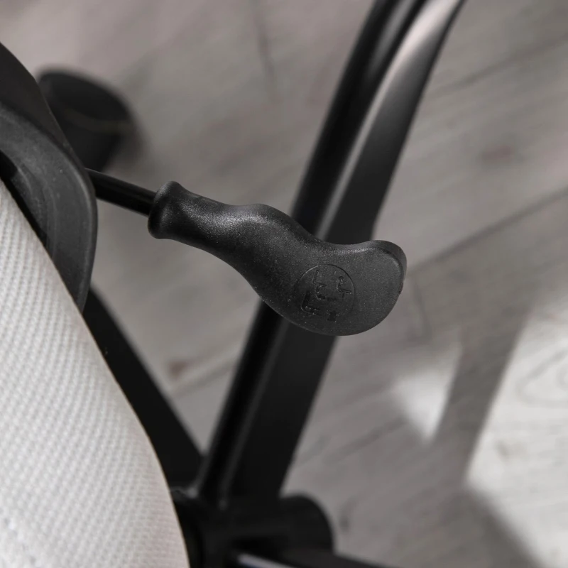 Vinsetto High Back Ergonomic Home Office Desk Chair with Spandex Fabric, Computer Task Chair with Ladder Back, Thick Padding and 360 Swivel Wheels, Grey