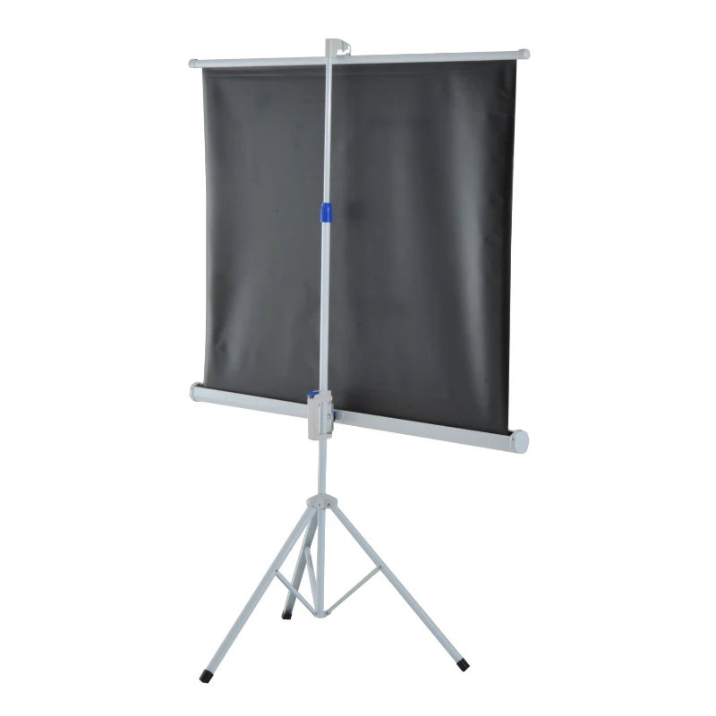 Homcom 84" Portable Projection Screen 4:3 Home Cinema Folding Adjustable Tripod Stand