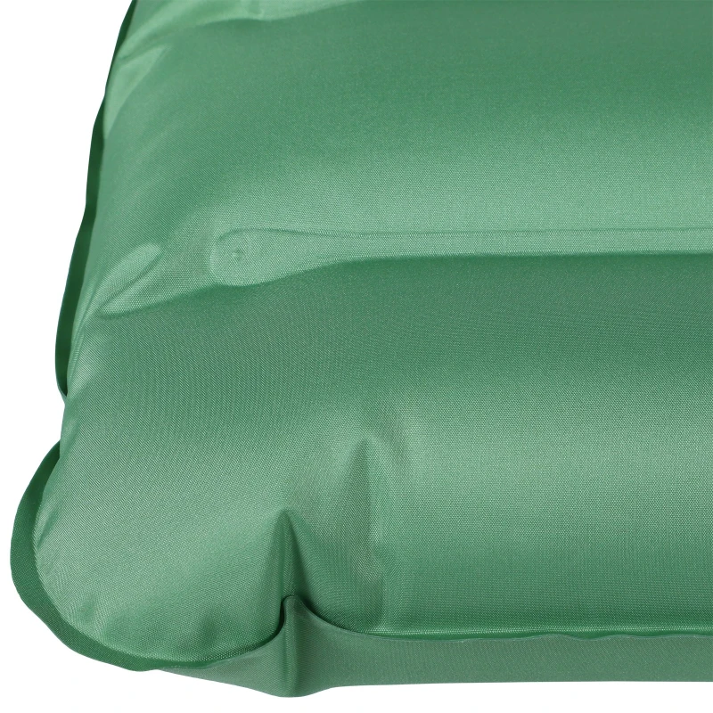 Outsunny Self-Inflating Comfortable Air Mattress / Sleeping Pad with Durable Design, Great for Camping or Family, Green
