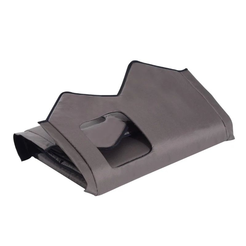 PawHut Double Heated Cat House Portable Indoor/Outdoor Kitty Shelter for Ferral Cat in Winter, Brown