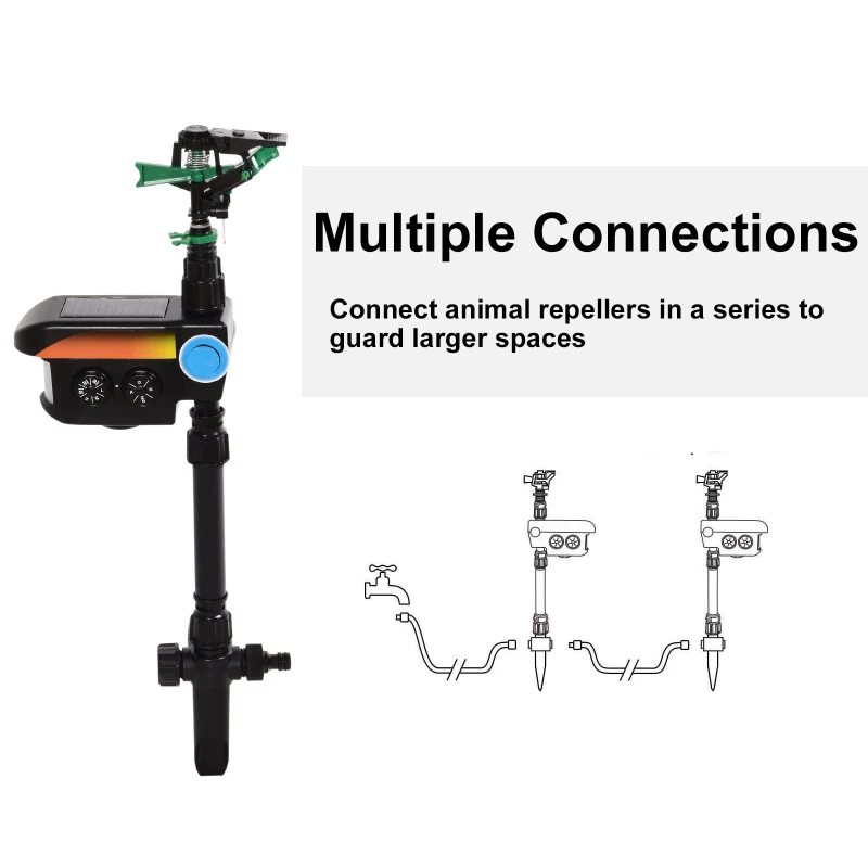 Pawhut Motion Activated Animal Repellent Scarecrow Garden Sprinkler