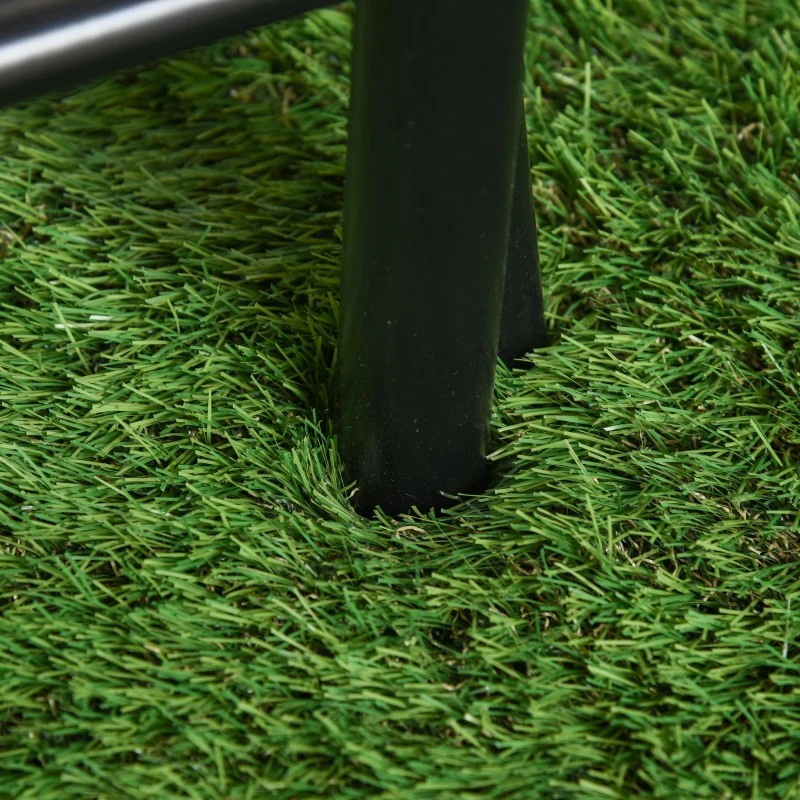 Outsunny 13.1' x 3.3' Artificial Grass Carpet Garden Synthetic Turf Outdoor Fake Grass Mat Lawn with 35mm Pile Height Drain Holes