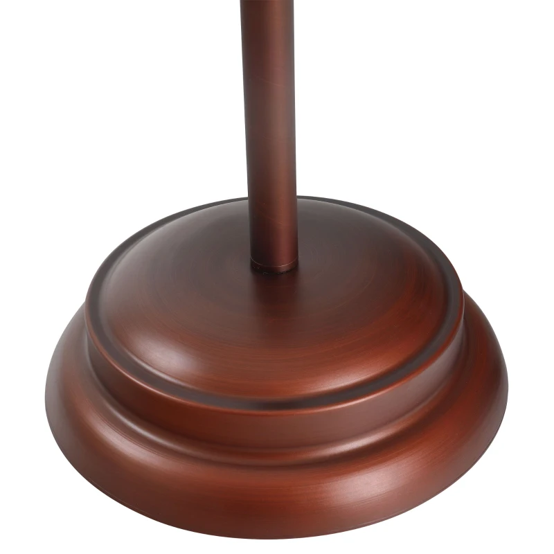 HOMCOM Vintage Floor Lamp Rotatable Lampshade E26 Socket Pin Living Room Steel Bronze