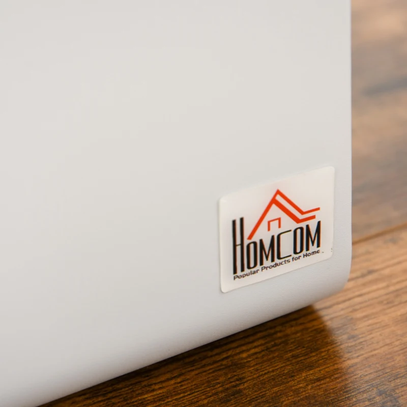 HOMCOM Ethanol Fireplace, 7.75" Tabletop 0.10 Gal, Stainless Steel, Burns up to 2 Hours, White