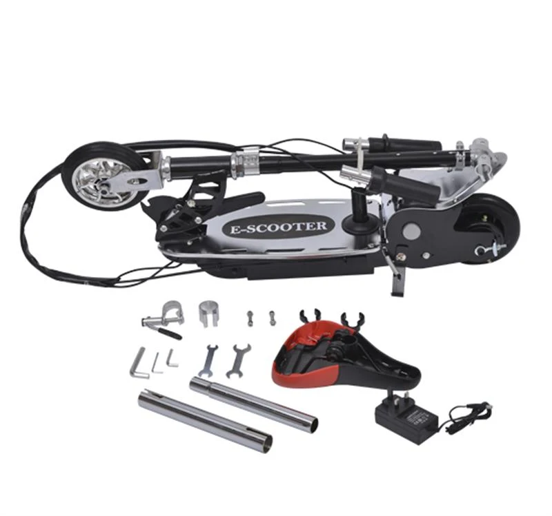 HomCom Electric Scooter with Seat – Black/Red