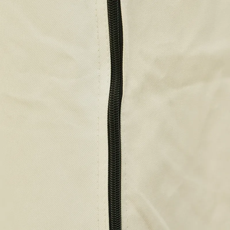 Outsunny 87-Inch Patio Umbrella Cover 600D Waterproof Outdoor Offset Banana Style, Beige and Coffee