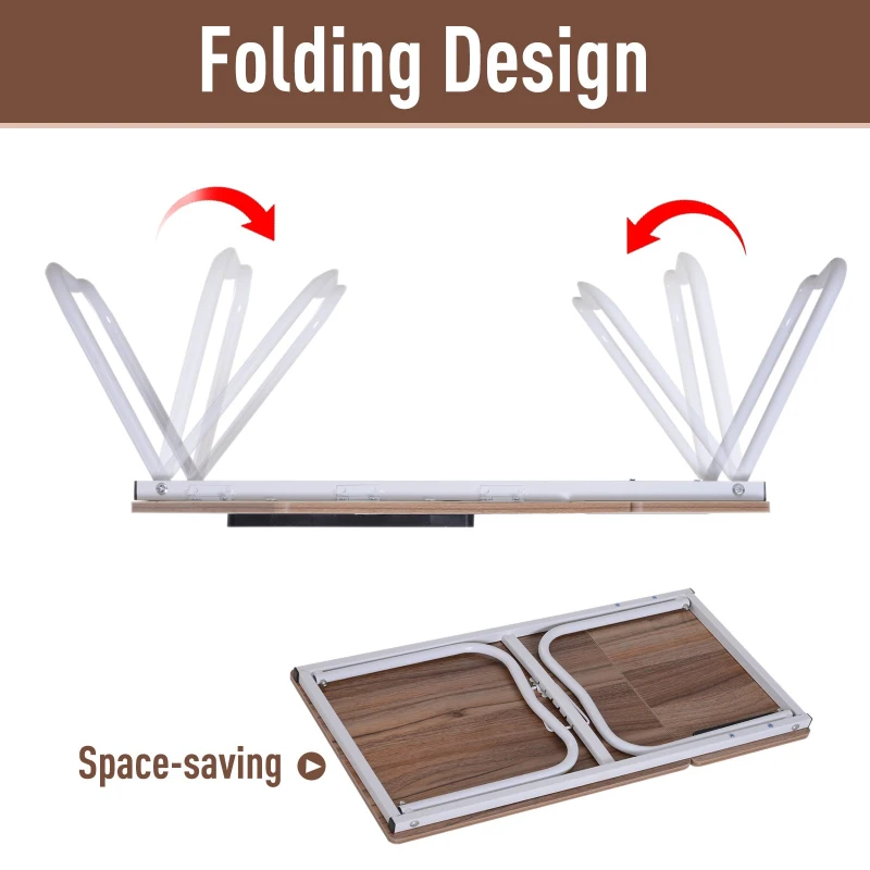 Vinsetto Portable Folding Laptop Bed Table Adjustable Angle Desk Stand Reading Holder