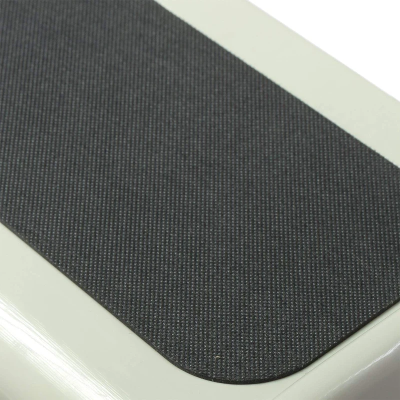 Open Box PawHut 3 Step Portable Folding Pet Stairs Ramp Easy Climb Step Stool With Anti-Slip Mat - Cream White