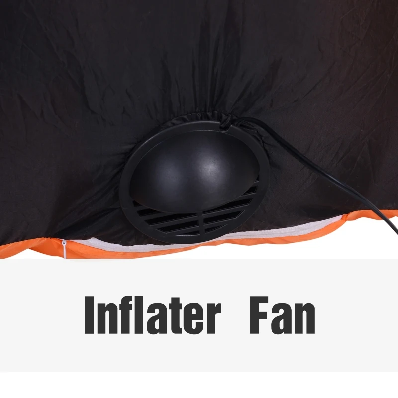 HOMCOM 10’ Halloween Inflatable Archway Indoor Outdoor Decoration - Frankenstein Haunted House